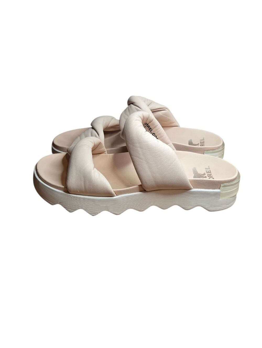 Sorel Viibe Twist Slide Women's Casual Sandals Comfort Honest Beige Size 8.5 - Picture 1 of 9